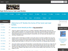 Tablet Screenshot of gtbullets.com